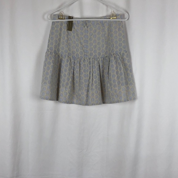 J.Crew striped eyelet lace yolked miniskirt NWT 2 - Picture 9 of 14